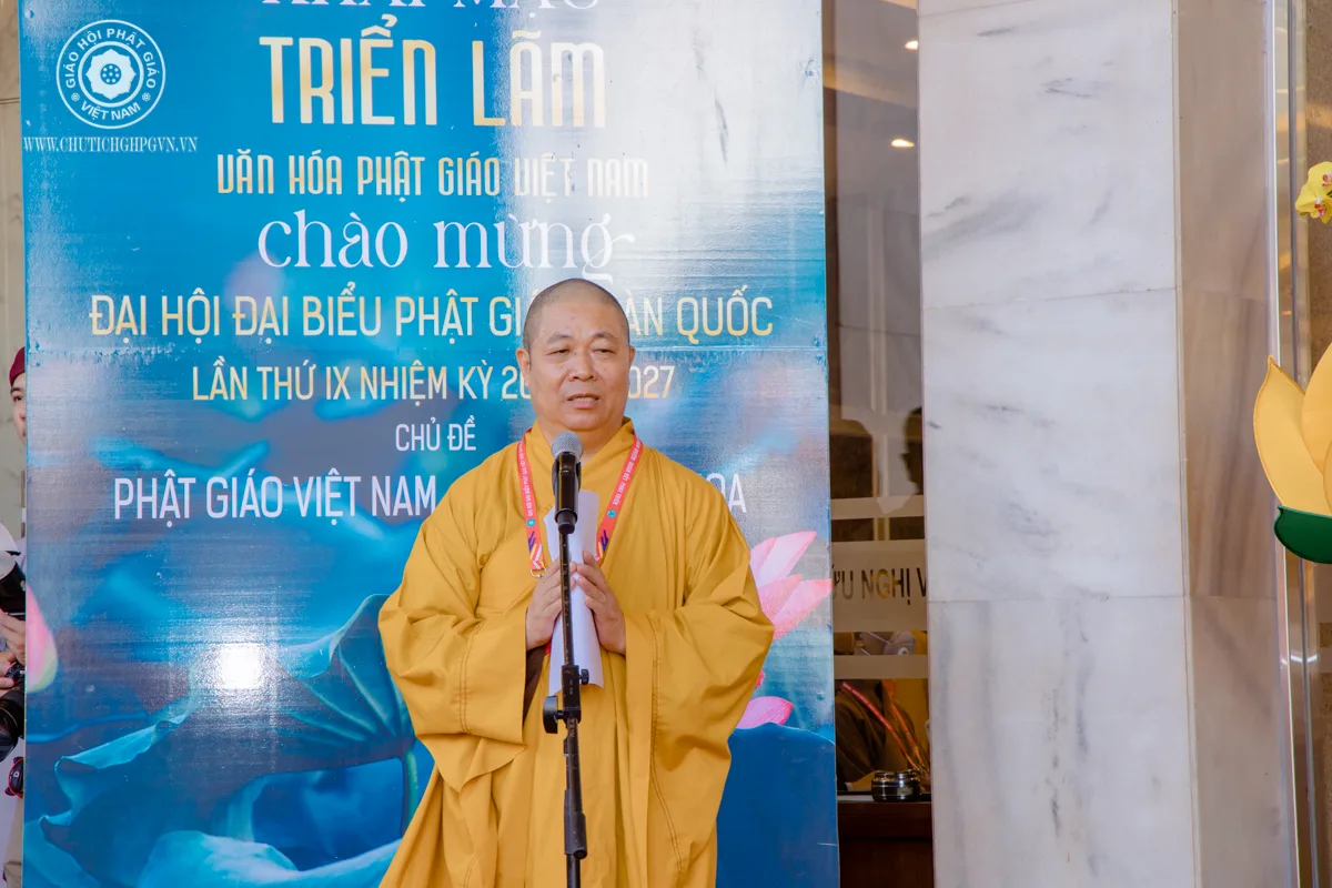 Hòa thượng Thích Thọ Lạc phát biểu khai mạc