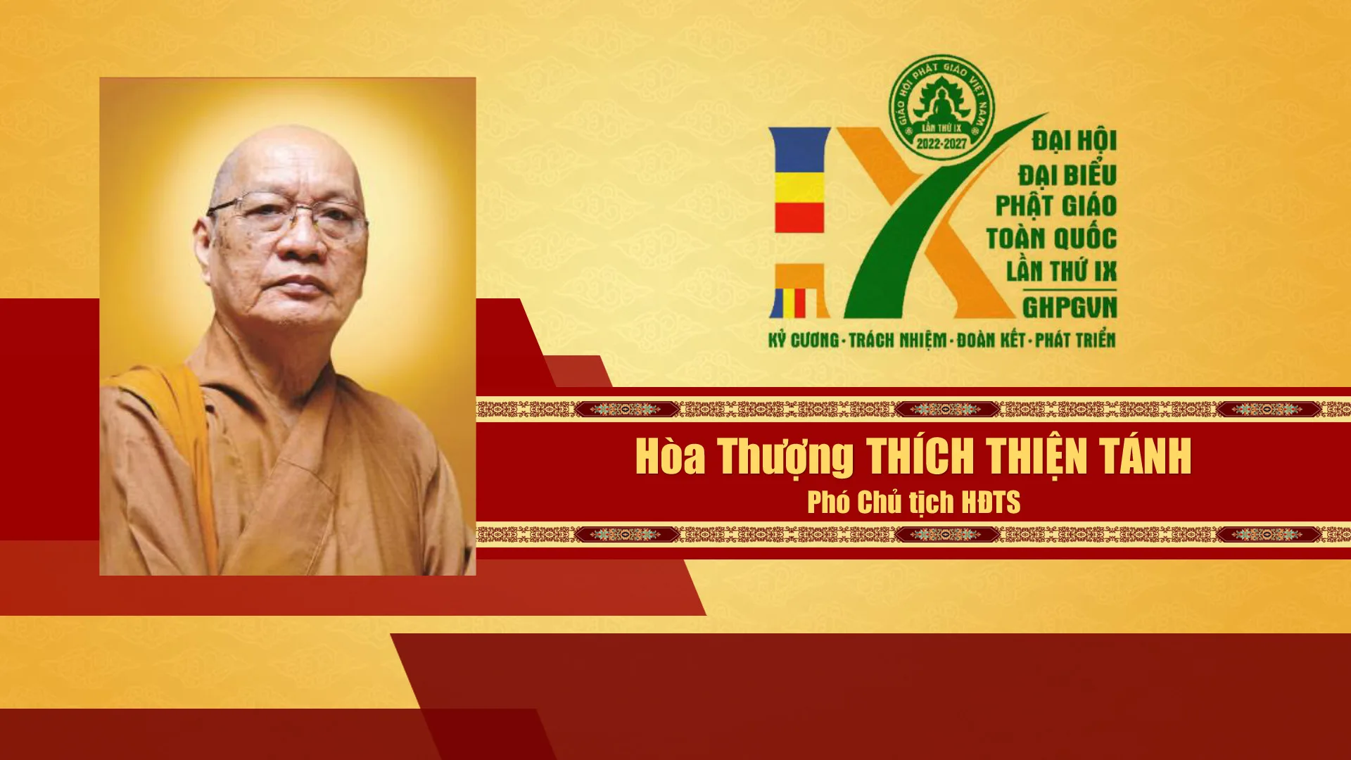 Danh sách Hội đồng trị sự GHPGVN nhiệm kỳ IX (2022 - 2027)