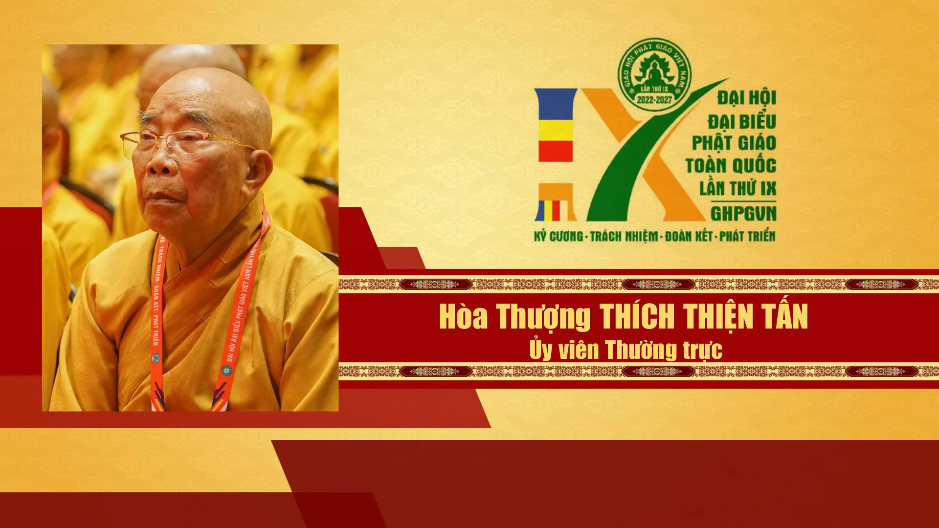 Danh sách Hội đồng trị sự GHPGVN nhiệm kỳ IX (2022 - 2027)