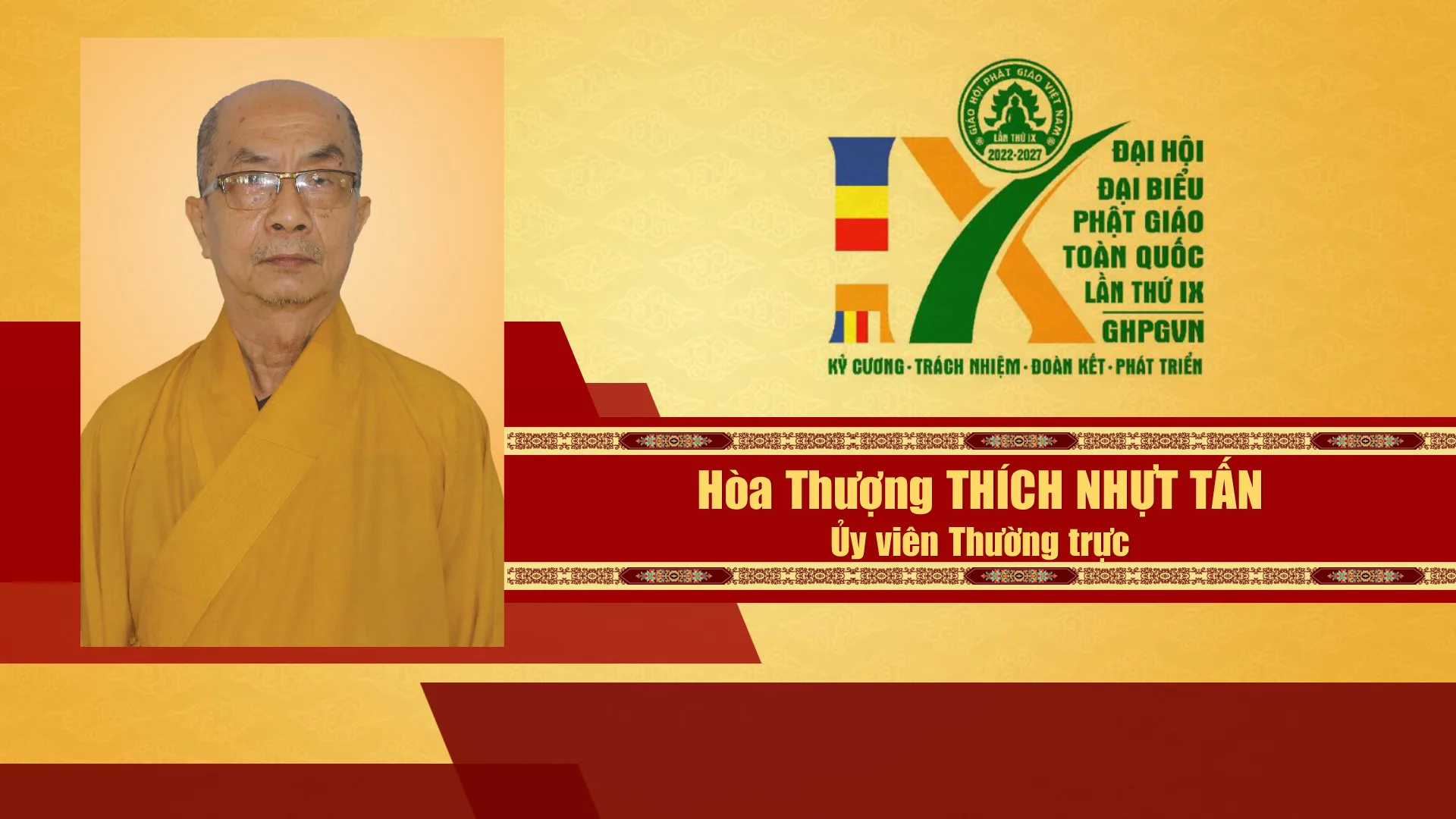 Danh sách Hội đồng trị sự GHPGVN nhiệm kỳ IX (2022 - 2027)