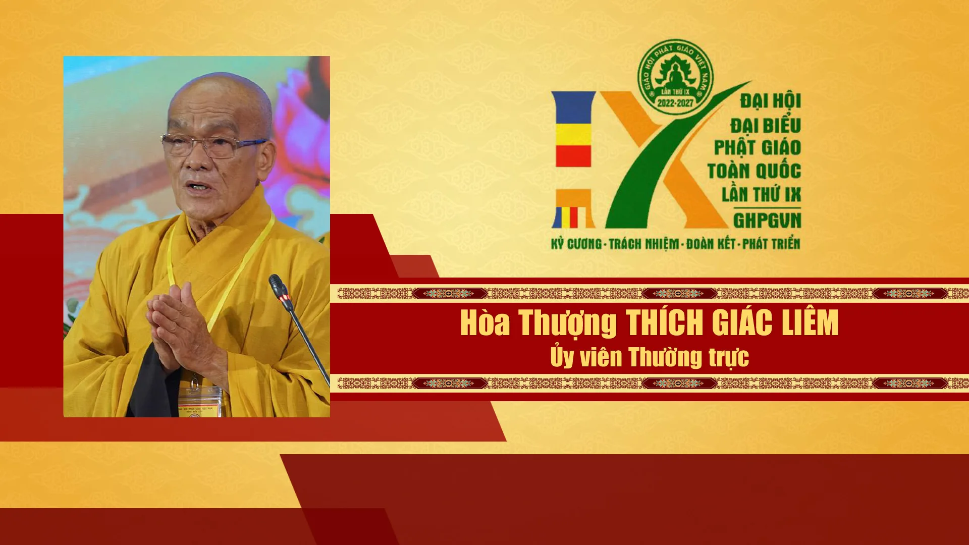 Danh sách Hội đồng trị sự GHPGVN nhiệm kỳ IX (2022 - 2027)