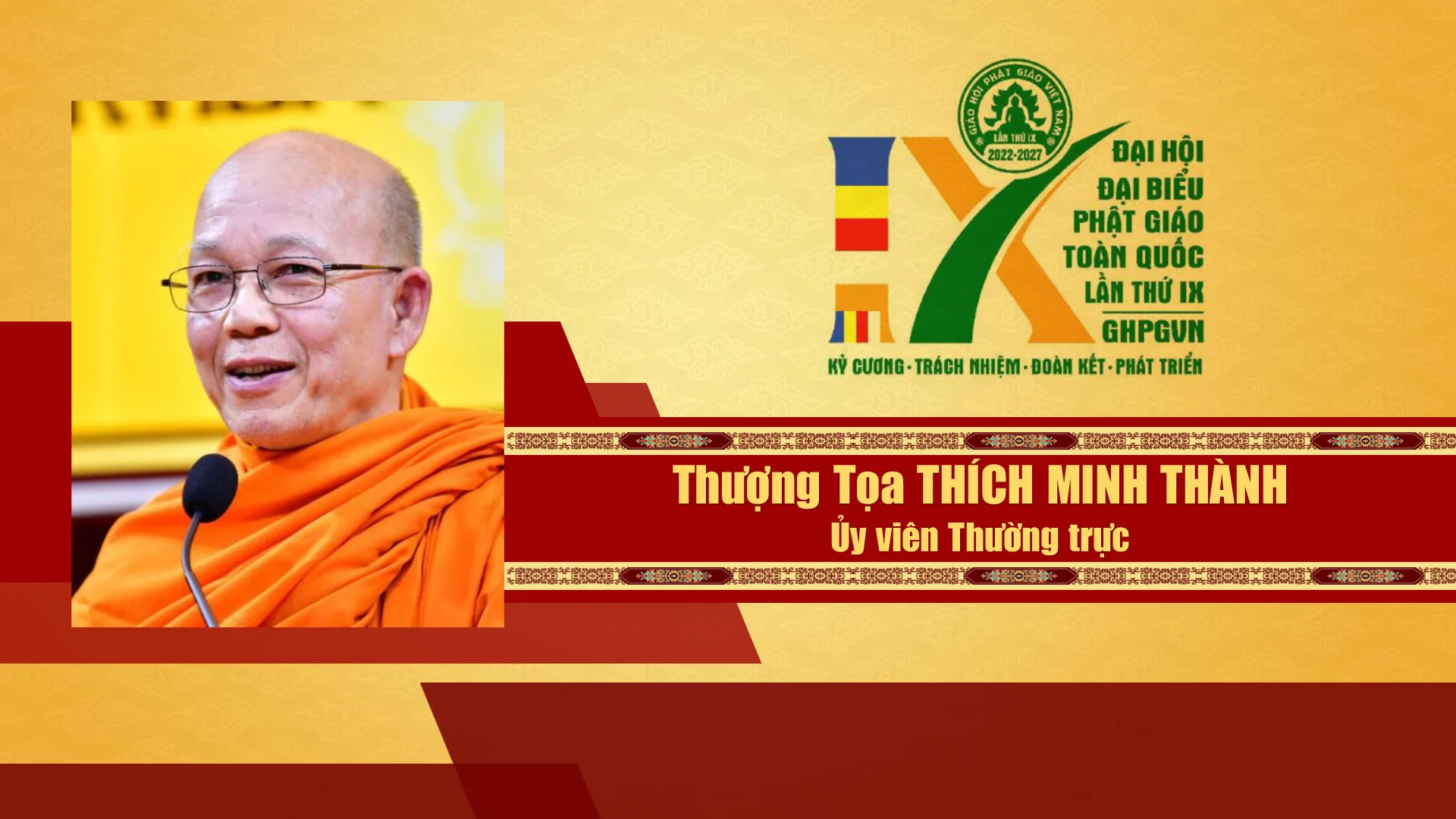 Danh sách Hội đồng trị sự GHPGVN nhiệm kỳ IX (2022 - 2027)
