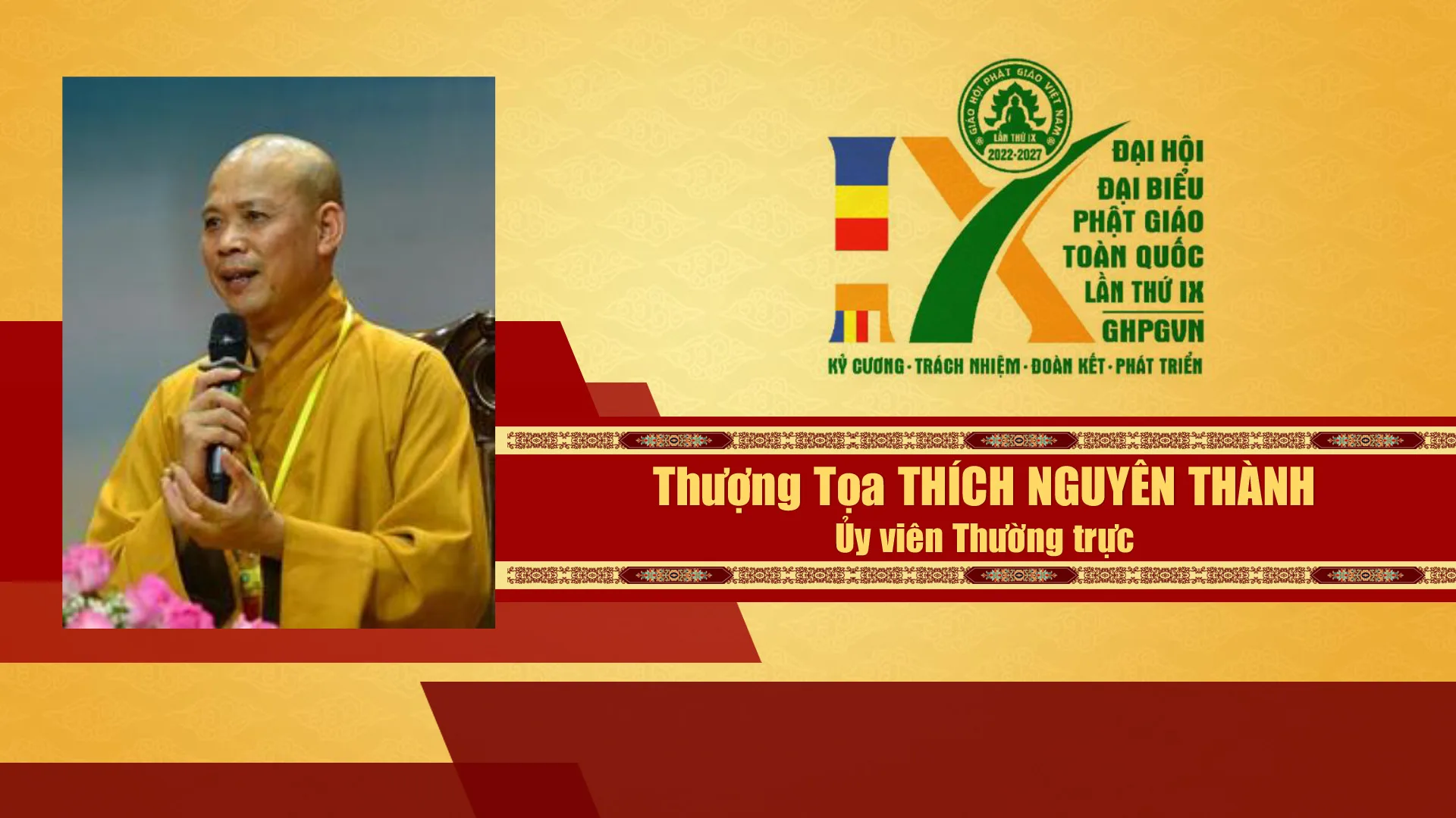 Danh sách Hội đồng trị sự GHPGVN nhiệm kỳ IX (2022 - 2027)