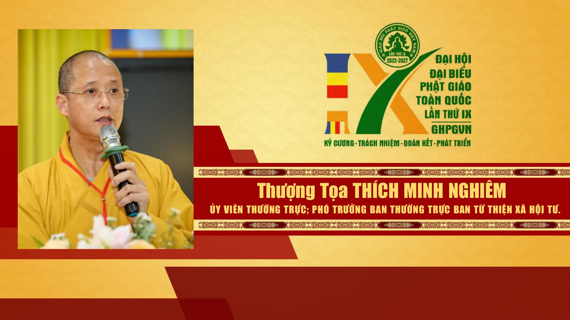 Danh sách Hội đồng trị sự GHPGVN nhiệm kỳ IX (2022 - 2027)