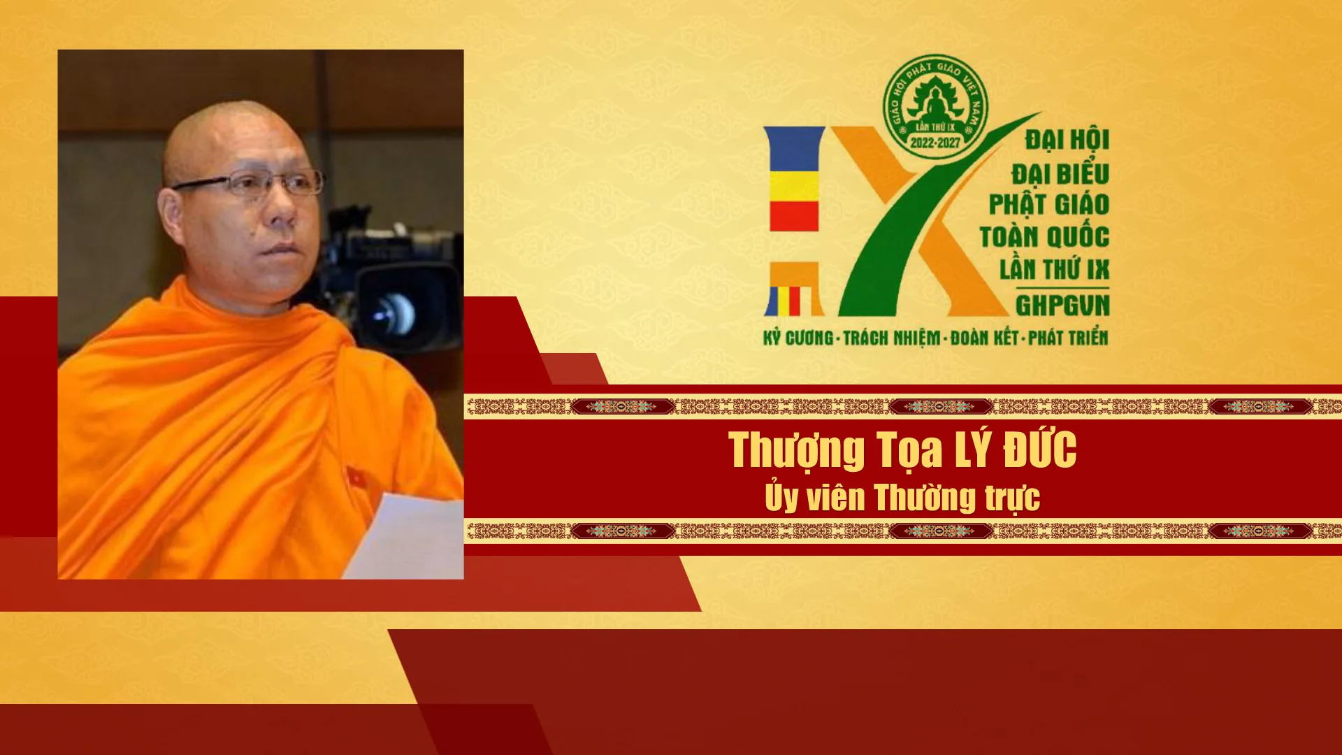 Danh sách Hội đồng trị sự GHPGVN nhiệm kỳ IX (2022 - 2027)
