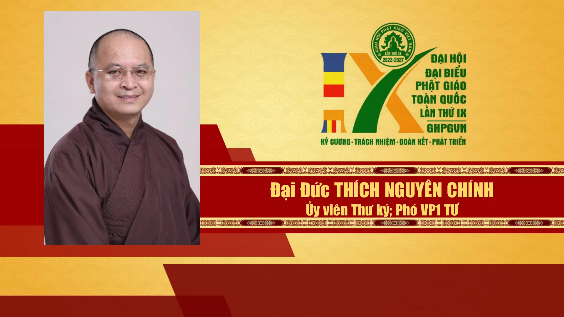 Danh sách Hội đồng trị sự GHPGVN nhiệm kỳ IX (2022 - 2027)