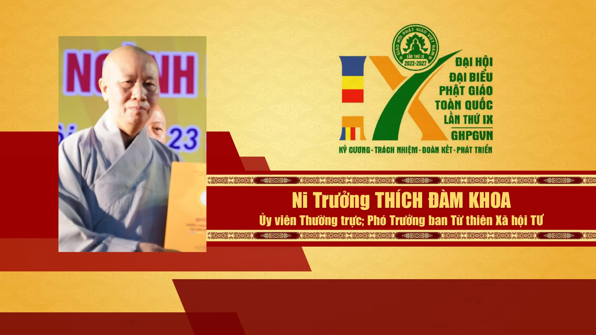 Danh sách Hội đồng trị sự GHPGVN nhiệm kỳ IX (2022 - 2027)
