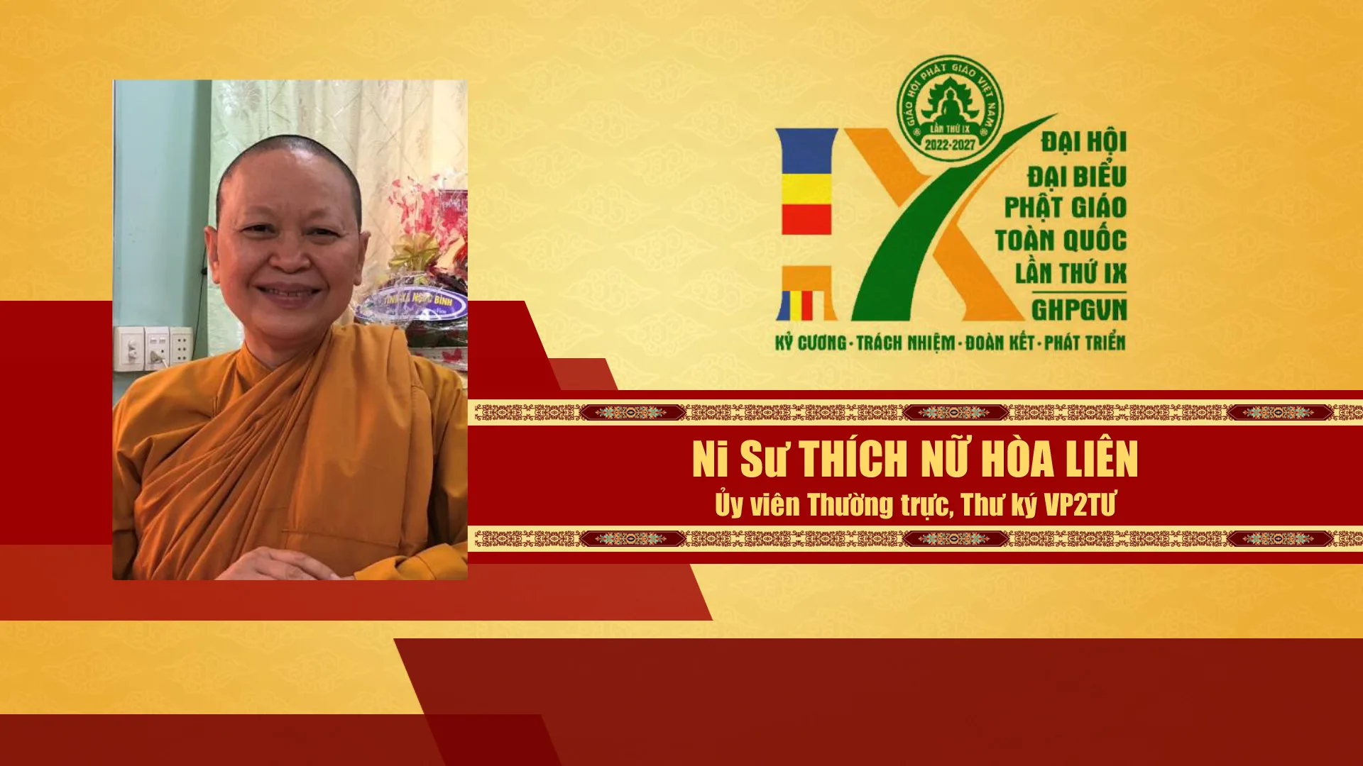 Danh sách Hội đồng trị sự GHPGVN nhiệm kỳ IX (2022 - 2027)