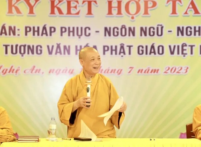 Hòa thượng Thích Bảo Nghiêm phát biểu