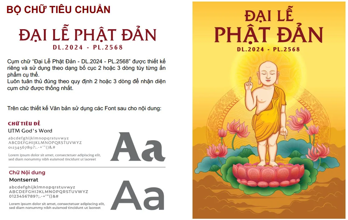 Phông chữ sử dụng trong nhận diện
