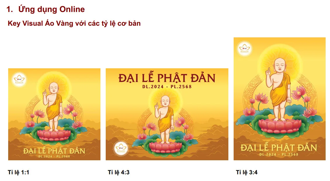 Ứng dụng online với các tỷ lệ