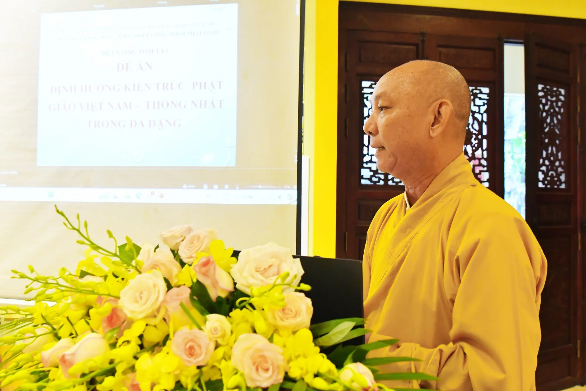 Thẩm định đề cương Kiến trúc Phật giáo Việt nam - thống nhất trong đa dạng và Đại lễ Phật đản DL 2024 PL2568 tại chùa Yên Phú, Hà nội.