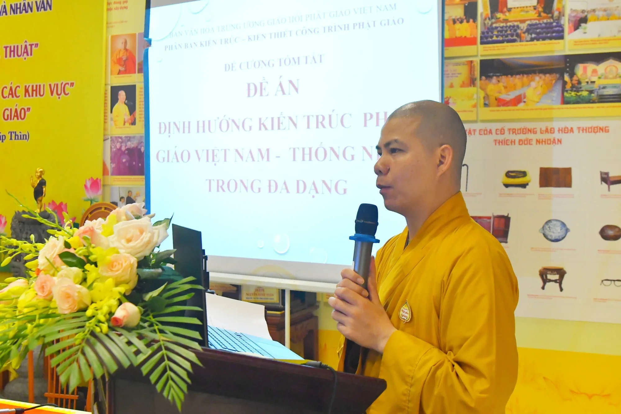 Thẩm định đề cương Kiến trúc Phật giáo Việt nam - thống nhất trong đa dạng và Đại lễ Phật đản DL 2024 PL2568 tại chùa Yên Phú, Hà nội.