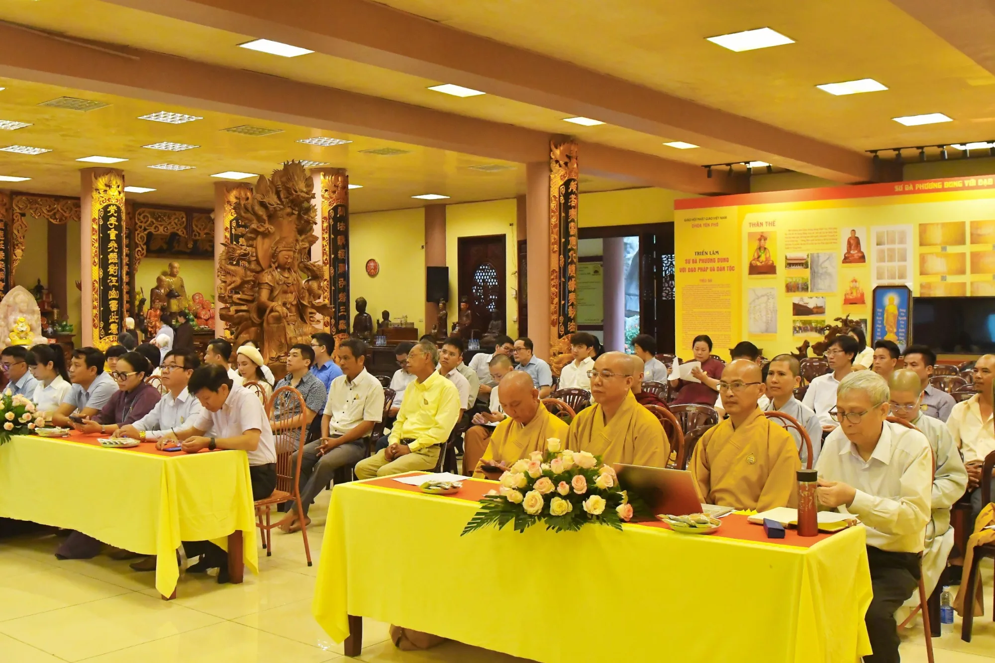 Thẩm định đề cương Kiến trúc Phật giáo Việt nam - thống nhất trong đa dạng và Đại lễ Phật đản DL 2024 PL2568 tại chùa Yên Phú, Hà nội.