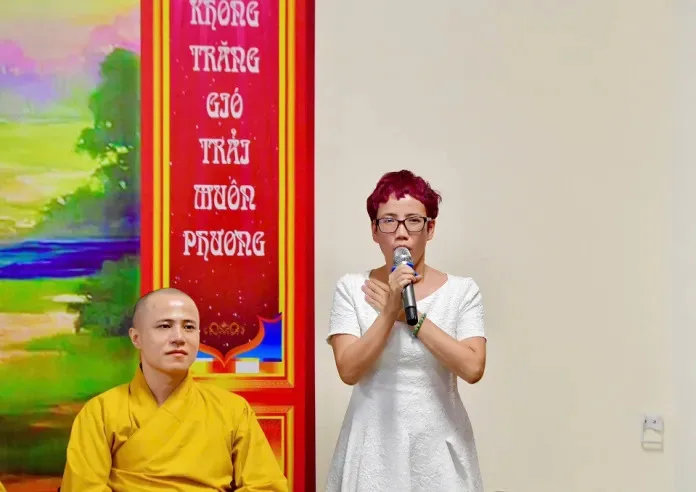 Nhà báo Trần Mai Anh – thành viên Hội đồng thẩm định, chia sẻ về âm nhạc Phật giáo trong đời sống.