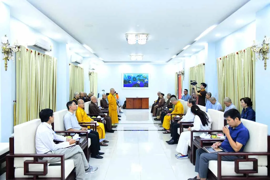 BAN NGHI LỄ VÀ BAN VĂN HÓA TRUNG ƯƠNG KHẢO SÁT KHÔNG GIAN TỔ CHỨC ĐẠI LỄ VESAK NĂM 2025