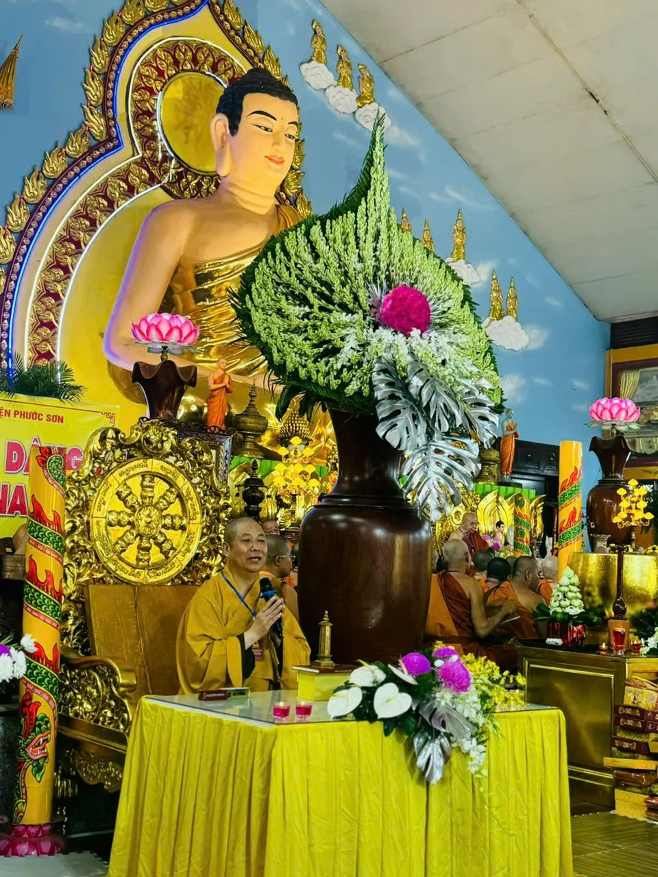 Hòa Thượng Trưởng Ban phát biểu về ý nghĩa 4 đề án, trong đó có đề án Pháp Phục Phật giáo Việt nam - thống nhất trong đa dạng.