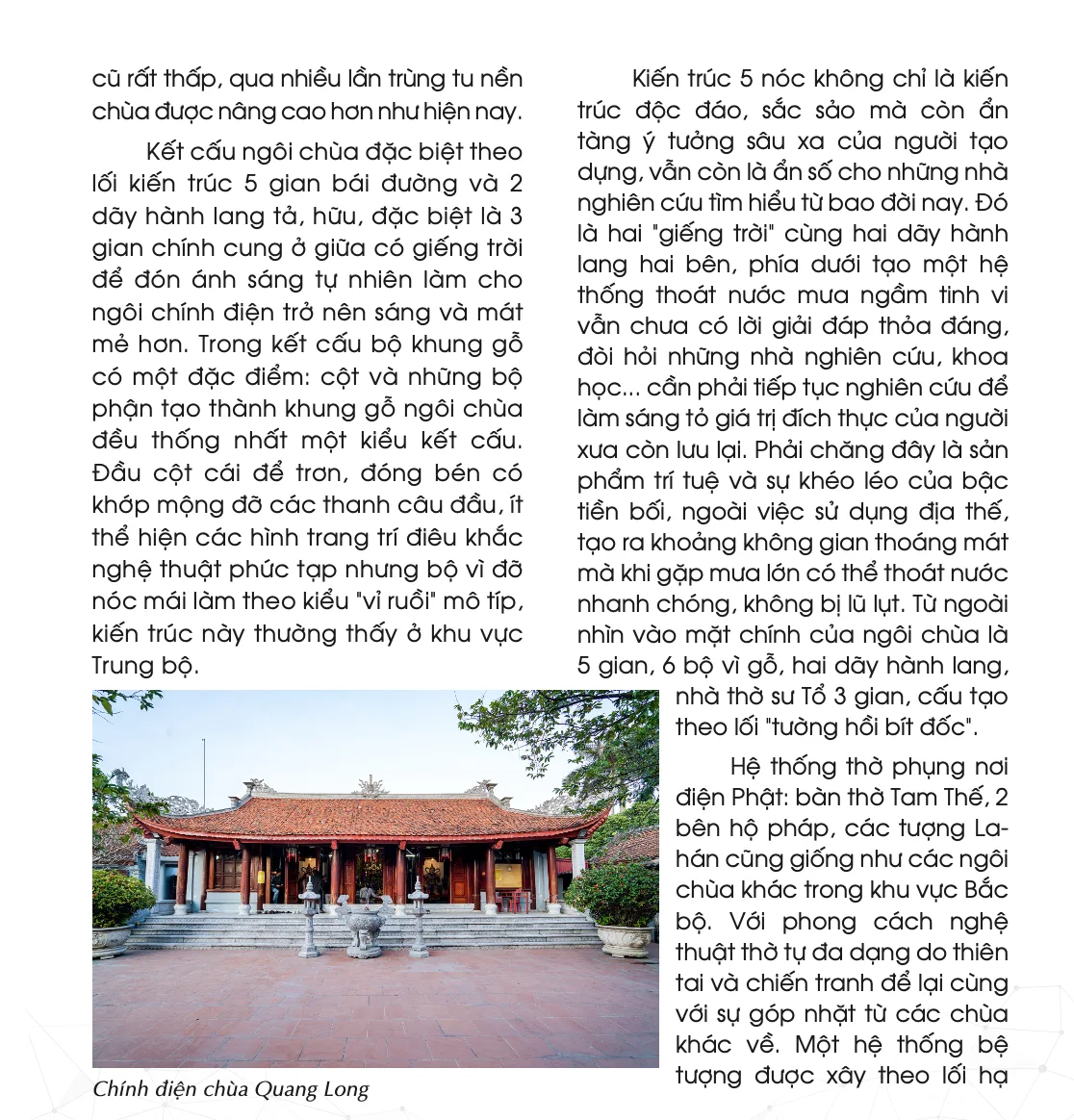 Chùa Quang Long - Kiến trúc cổ độc đáo