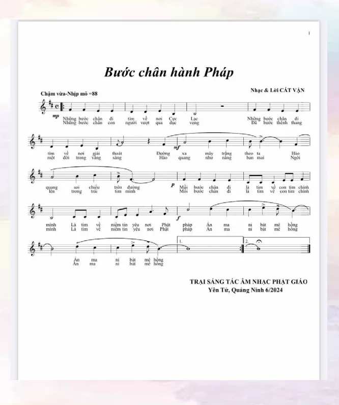 Nhạc: Bước chân hành Pháp