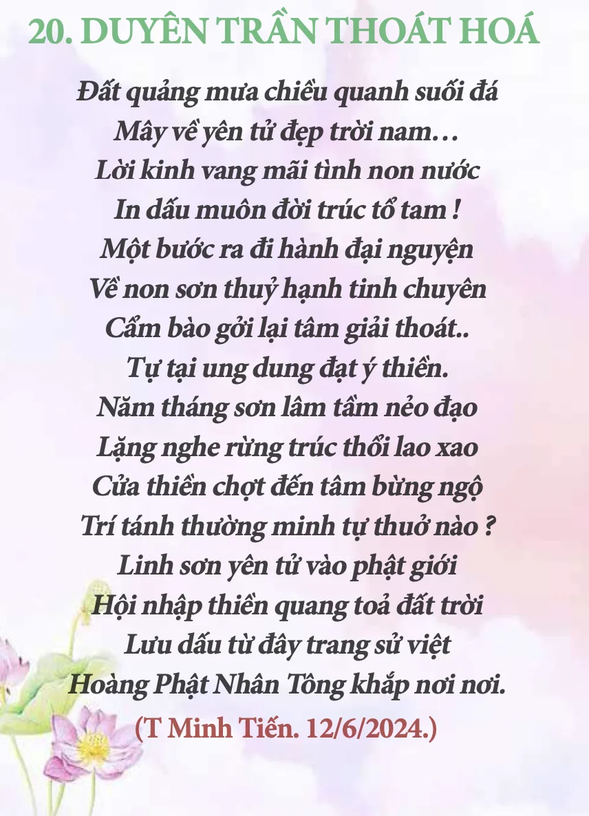 Thơ: Duyên trần thoát hoá