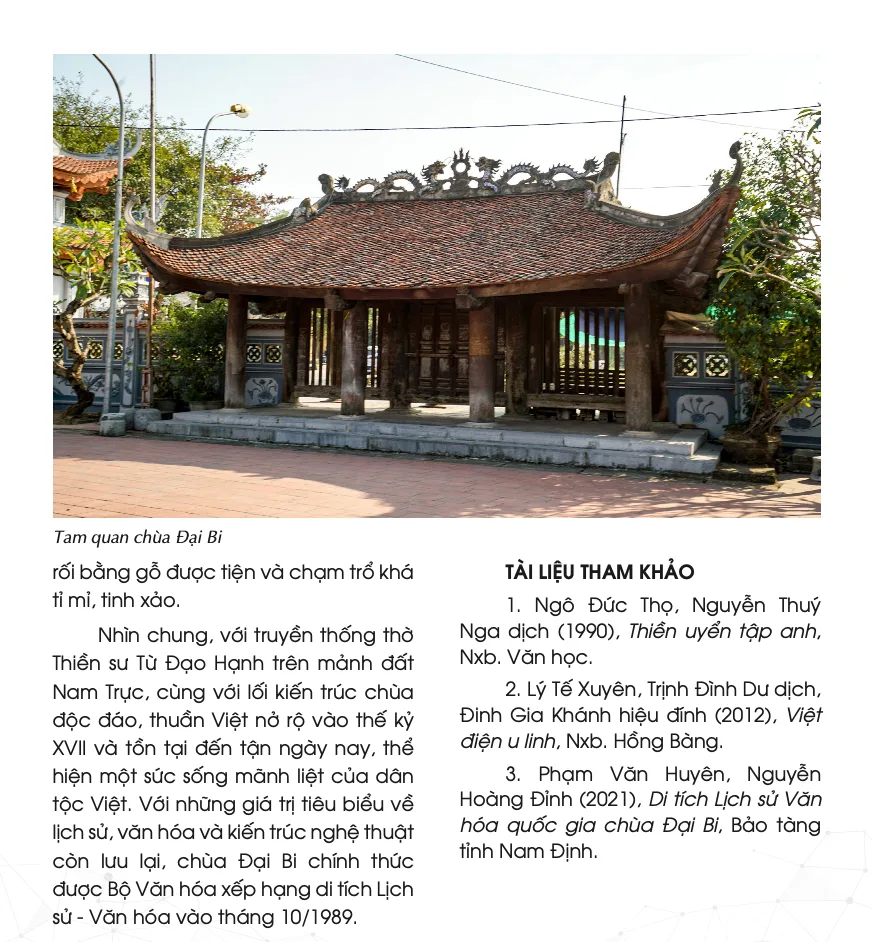 Chùa Đại Bi - Tinh hoa Di sản văn hoá Phật giáo tỉnh Nam Định