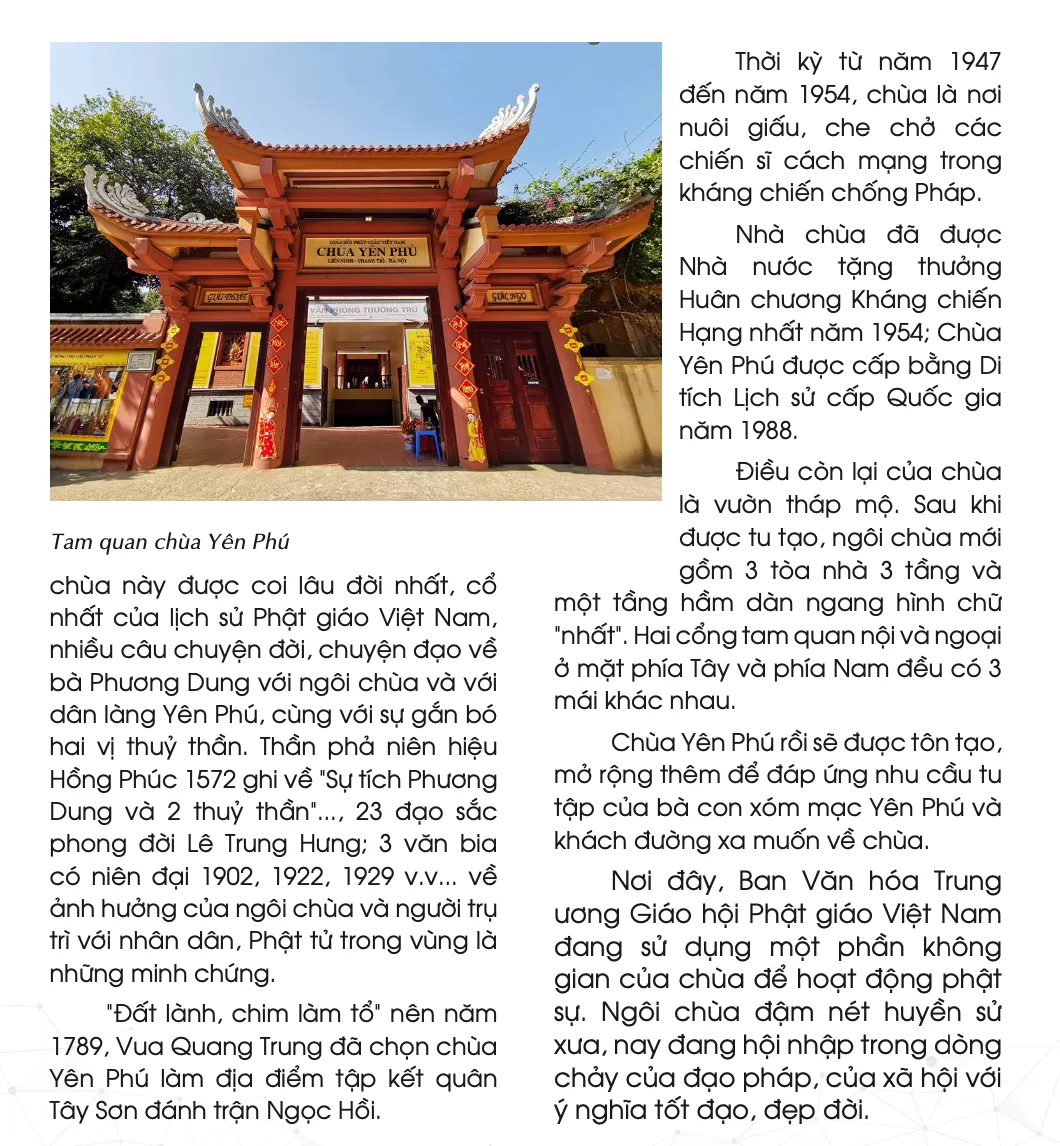 Chùa Yên Phú - ngôi cổ tự đậm chất huyền thi