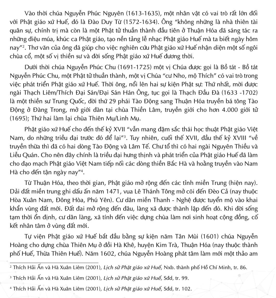 Tự viện Phật giáo xứ Huế và miền Trung