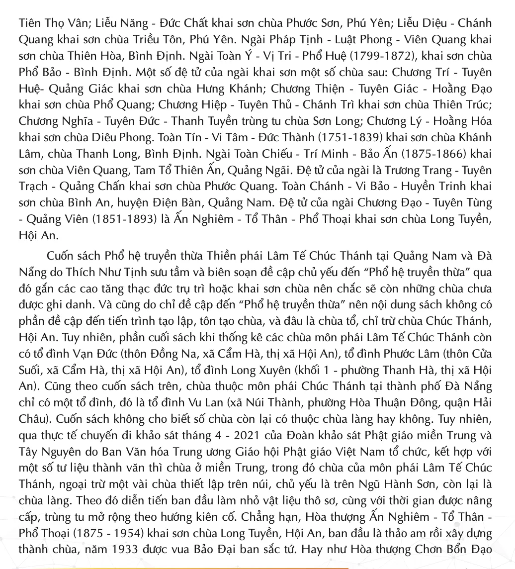 Tự viện Phật giáo xứ Huế và miền Trung