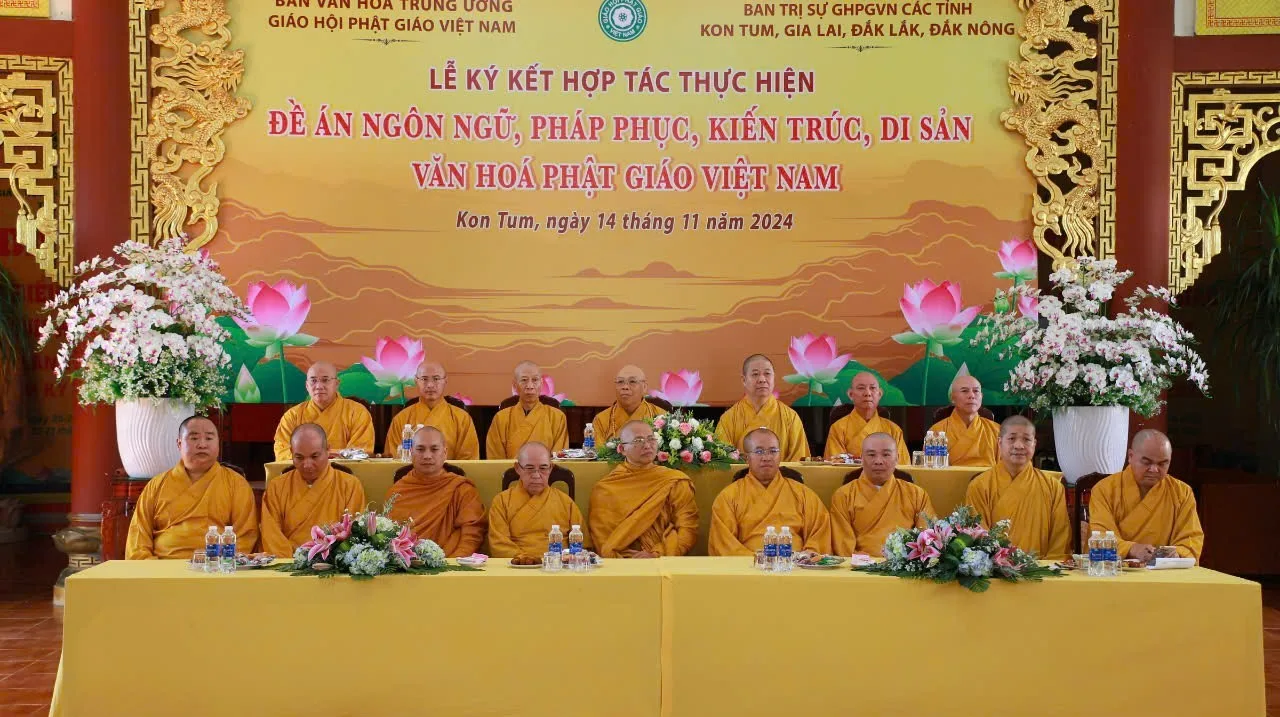 Ban văn hoá T.Ư ký kết hợp tác lan tỏa 4 đề án Văn hoá Phật giáo với các tỉnh thành Tây Nguyên-4