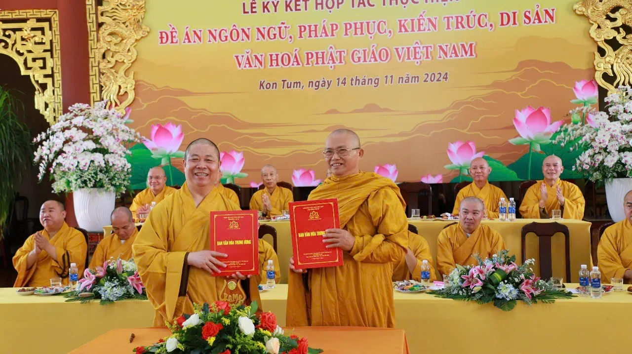 Ban văn hoá T.Ư ký kết hợp tác lan tỏa 4 đề án Văn hoá Phật giáo với các tỉnh thành Tây Nguyên-24
