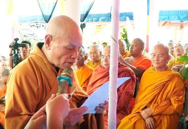 Hoà thượng Chủ tịch tuyên đọc Văn tưởng niệm của Trung ương Giáo hội