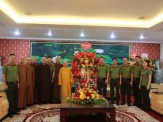 BTS GHPGVN thành phố Hà Nội chúc mừng ngày truyền thống lực lượng Công an nhân dân