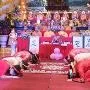 3 đôi tân hôn làm lễ hằng thuận tại chùa Hà