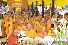 Tp.HCM: Phụng tống kim quan cố HT.Thích Trung Hậu nhập bảo tháp