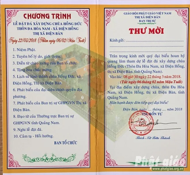 Quảng Nam: Xây dựng “ngôi chùa ở vùng đất Ba Sông”