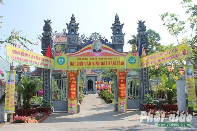 Đồng Tháp: Thông báo tổ chức Đại giới đàn Vĩnh Đạt năm 2018