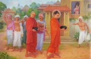 Bản tính keo kiệt trỗi dậy, người đàn bà lén đổ thêm nước dơ uế vào bát cúng dường Phật và chịu quả báo