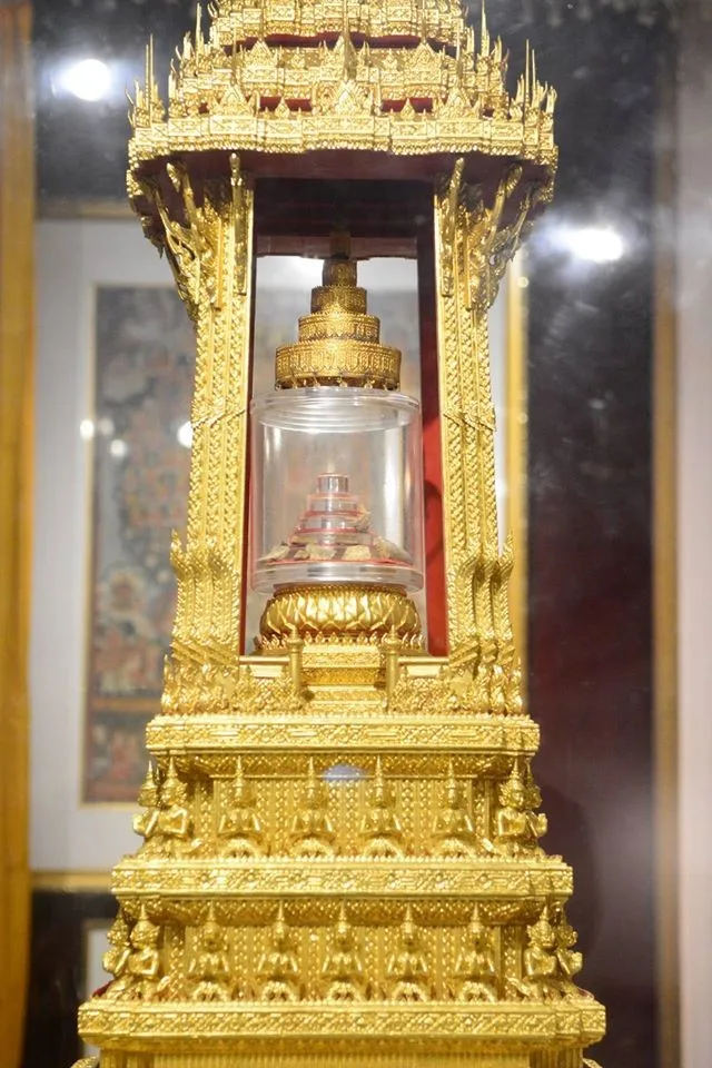 Xá-lợi Phật được tôn trí tại Bảo tàng New Delhi (Ấn Độ)