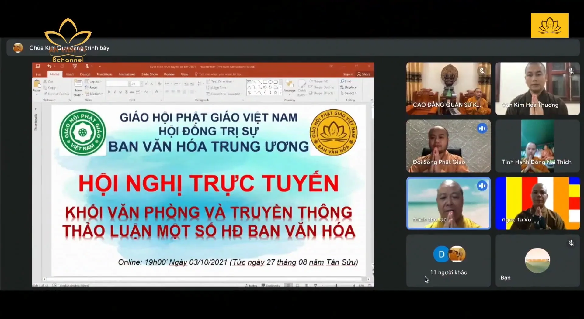 Ban VHTƯ thảo luận công tác phật sự trong tình hình mới