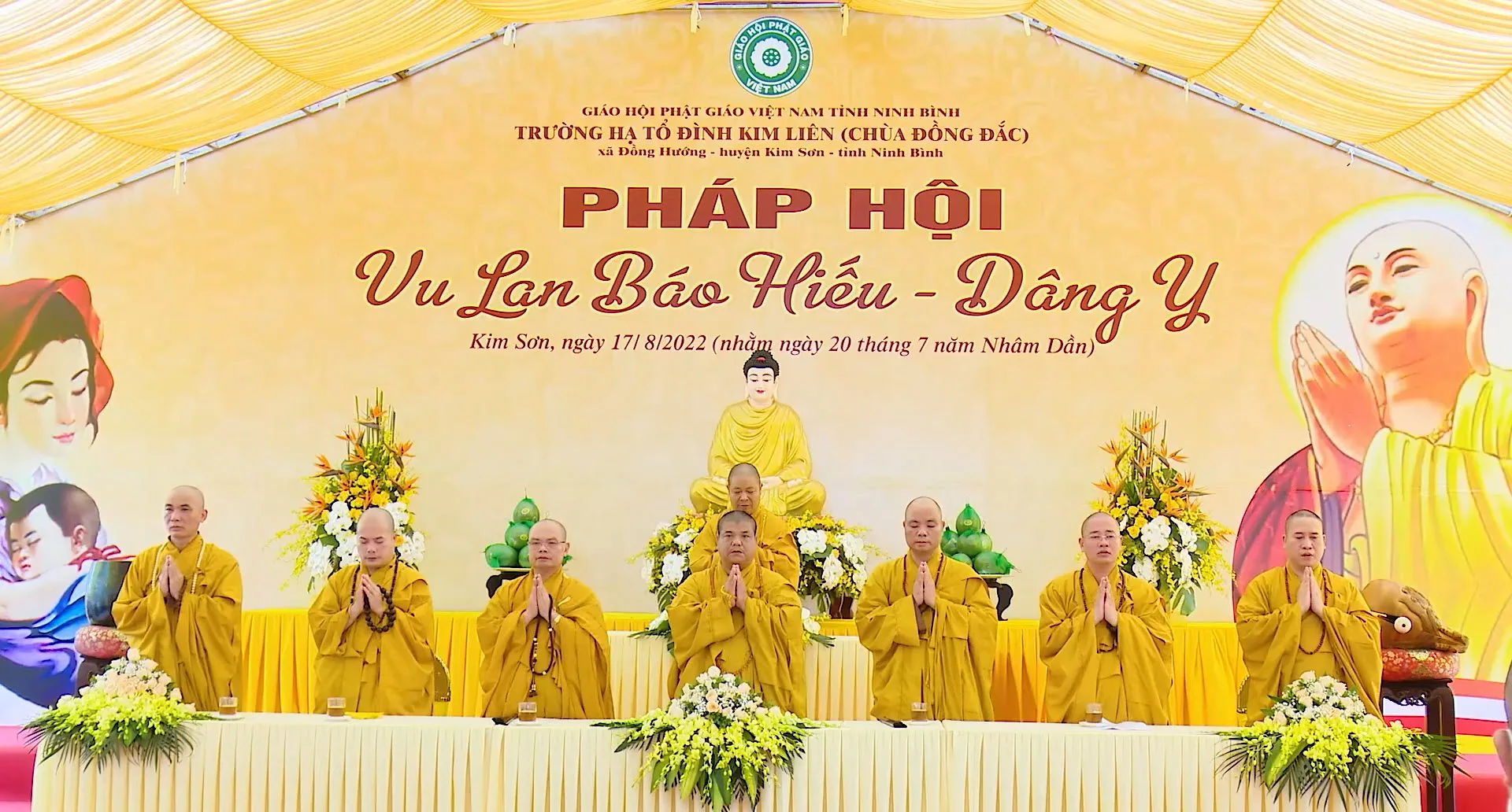Pháp hội Vu Lan Báo Hiếu - Dâng Y Cúng Dường tại trường hạ cơ sở II Tổ đình Kim Liên (Chùa Đồng Đắc)