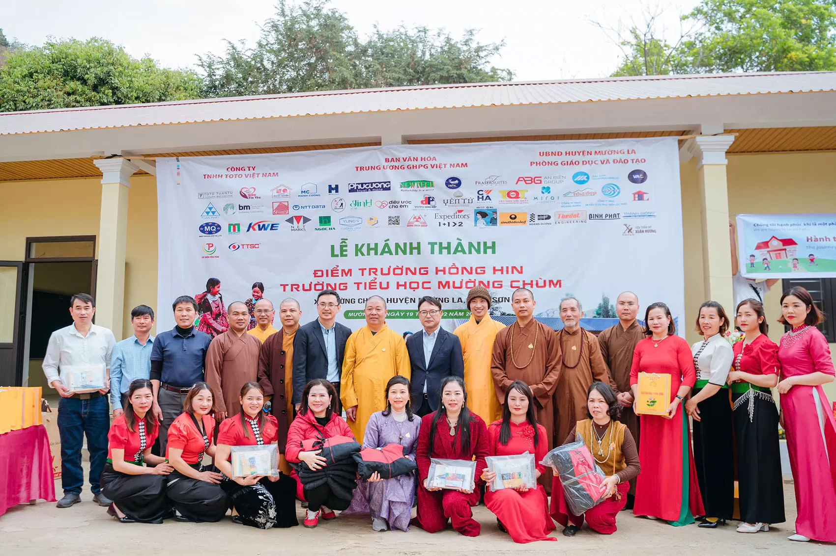 Từ ngày 18 - 20/02/2025, Ban Văn hoá Trung ương GHPGVN tổ chức chương trình "Du xuân chúc tết đồng bào vùng cao tại Sơn La và Lào Cai 2025 và tổ chức lễ Khánh thành điểm trường mầm non Hồng Hin và Mèng Đeng".