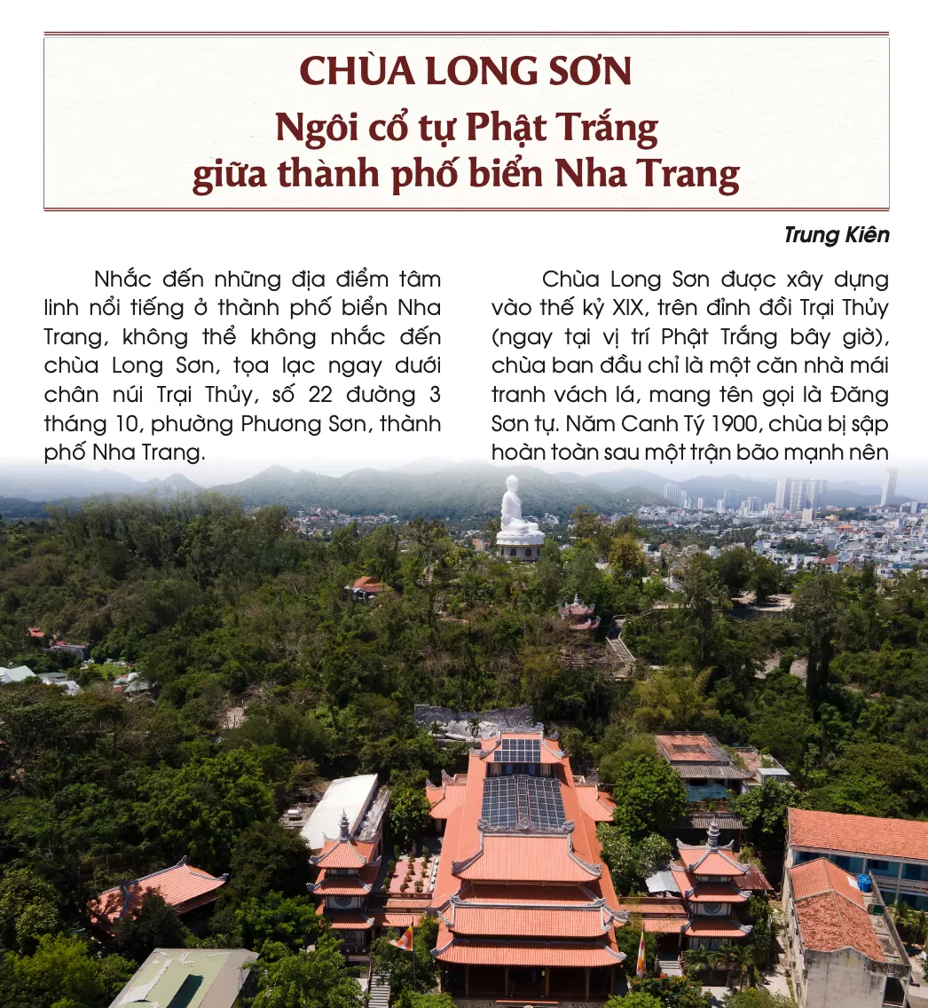 Chùa Long Sơn - ngôi cổ tự Phật trắng giữa thành phố biển Nha Trang