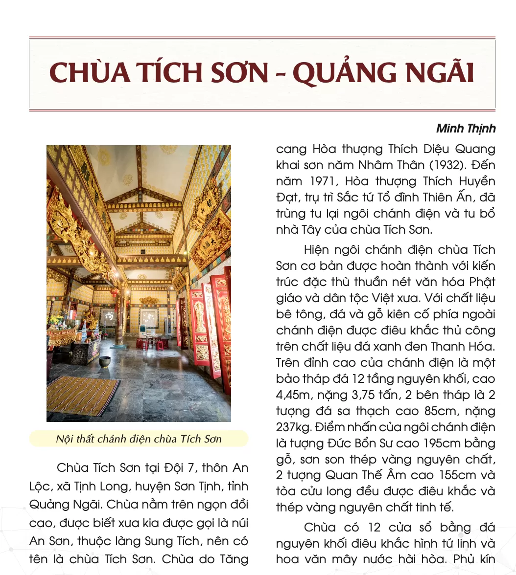 Chùa Tích Sơn - Quảng Ngãi