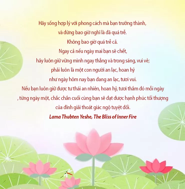 Hãy sống như thể hôm nay là ngày cuối cùng