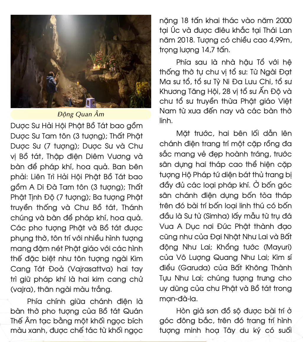 Chùa Quan Âm Ngũ Hành Sơn - Ngũ giác đài sen ngọc