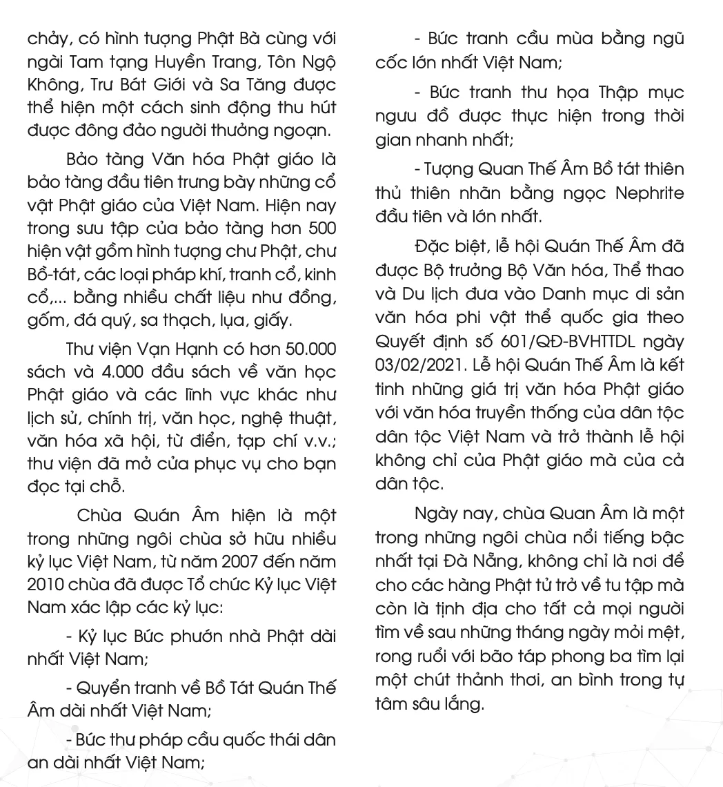 Chùa Quan Âm Ngũ Hành Sơn - Ngũ giác đài sen ngọc