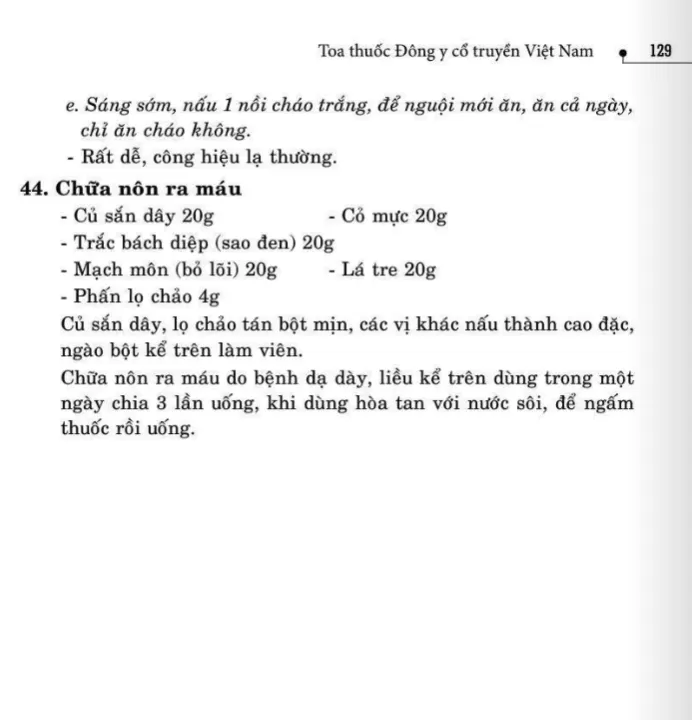 41 bài thuốc trị nôn mửa
