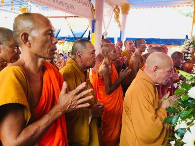 Vĩnh Long: Trung ương Giáo hội kính viếng Trưởng lão HT. Kim Sa Rinh