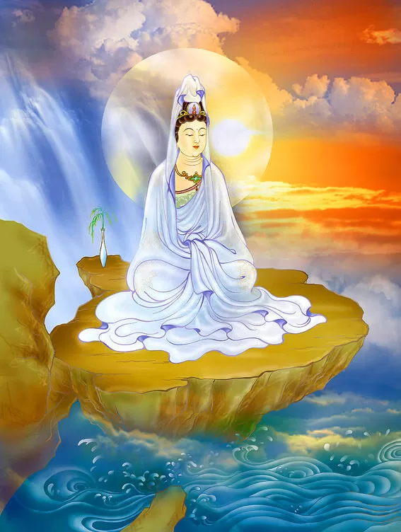 33 Hoá thân Bồ tát Quán Thế Âm: 06. Bạch Y Quán Âm (Pàndaravasinì)