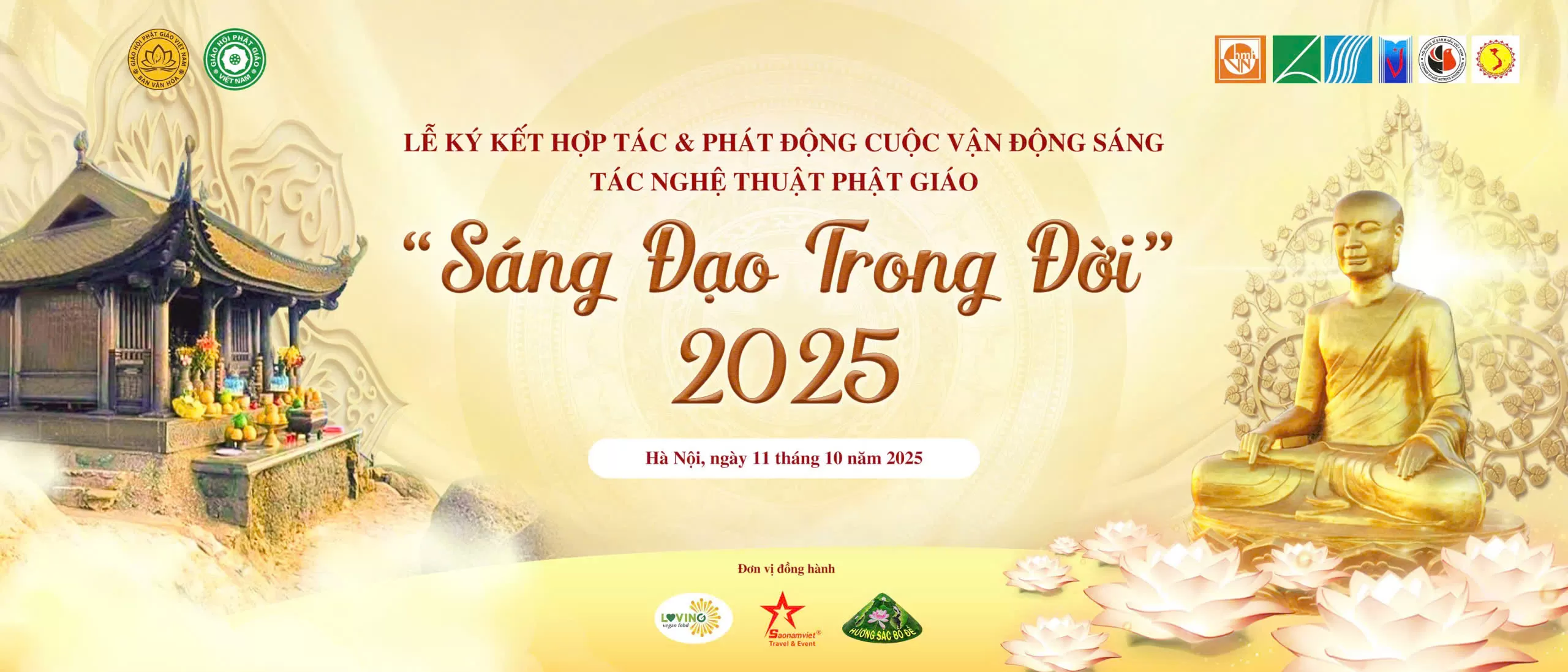 Ban Văn hoá Trung ương phát động cuộc vận động sáng tác Nghệ thuật Phật giáo “Sáng đạo trong đời 2025”